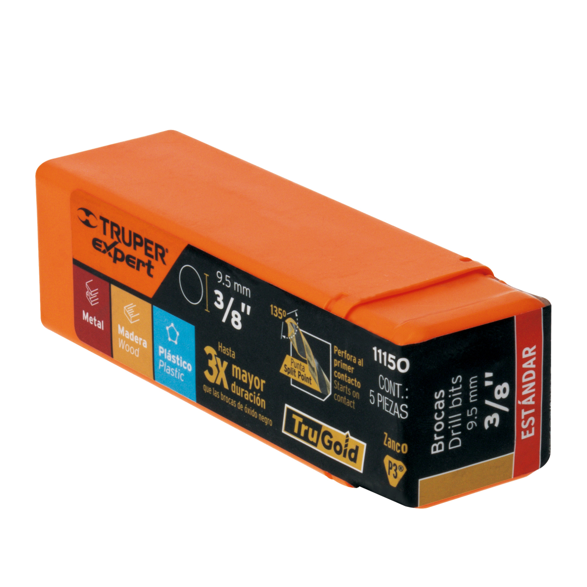 BROCA HSS 3/8' TRUGOLD PARA METAL - Image 2