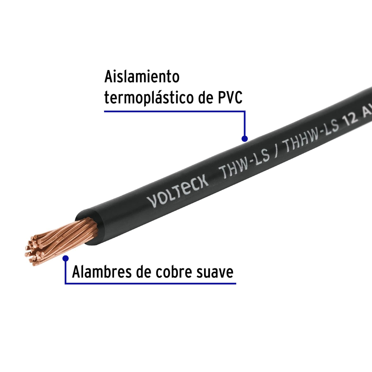 CAJA CON 100 M DE CABLE THHW-LS 12 AWG NEGRO - Image 3
