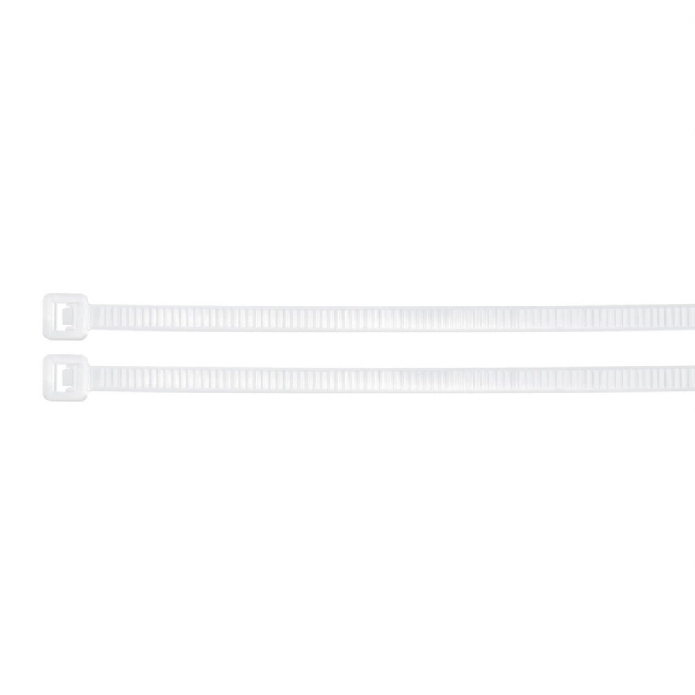 BOLSA CON 25 CINCHOS PLÁSTICOS 50 LB, 600X4.5 MM, TRANSPARENTES