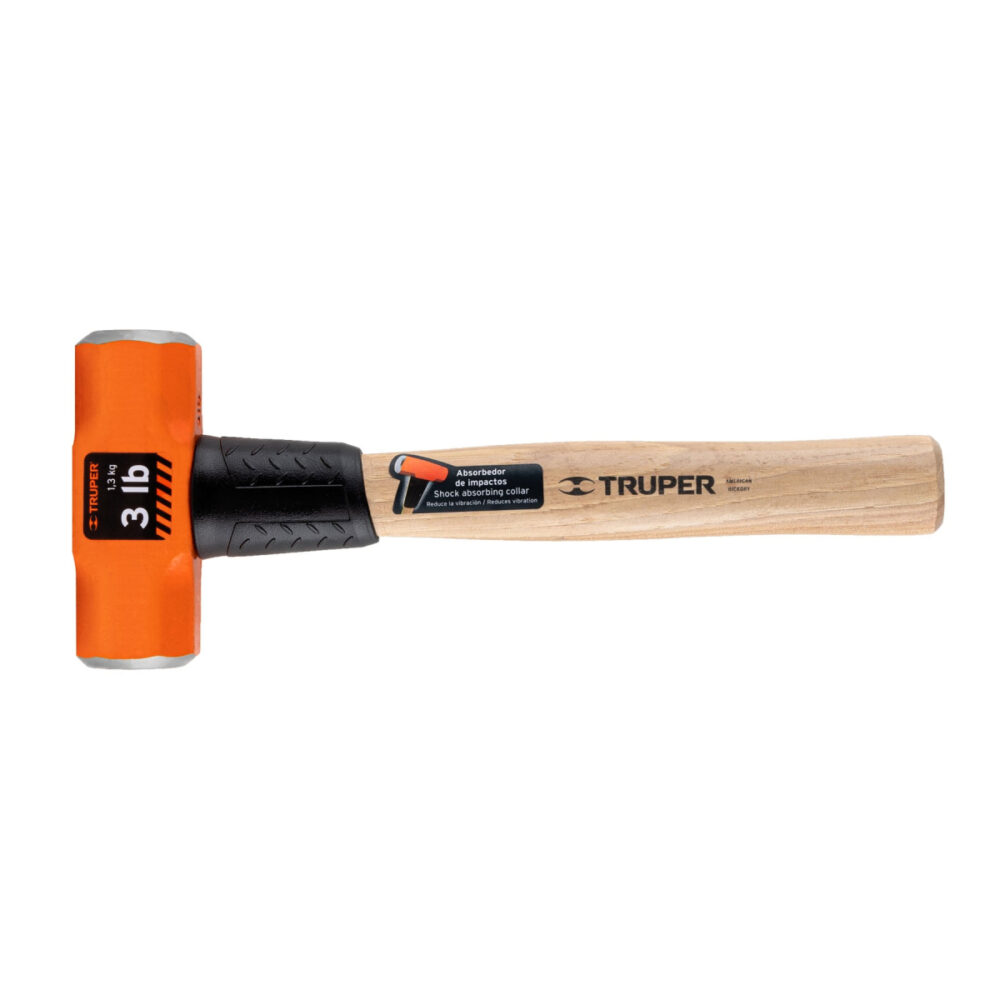 MARRO OCTAGONAL 3 LB, MANGO DE MADERA 12'