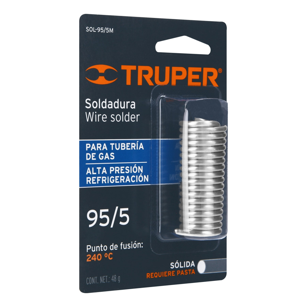 MINI SOLDADURA SÓLIDA 95/5 PARA TUBERÍA DE GAS, 48 G - Image 2