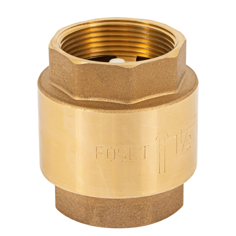 VÁLVULA DE RETENCIÓN DE LATÓN 1-1/2'