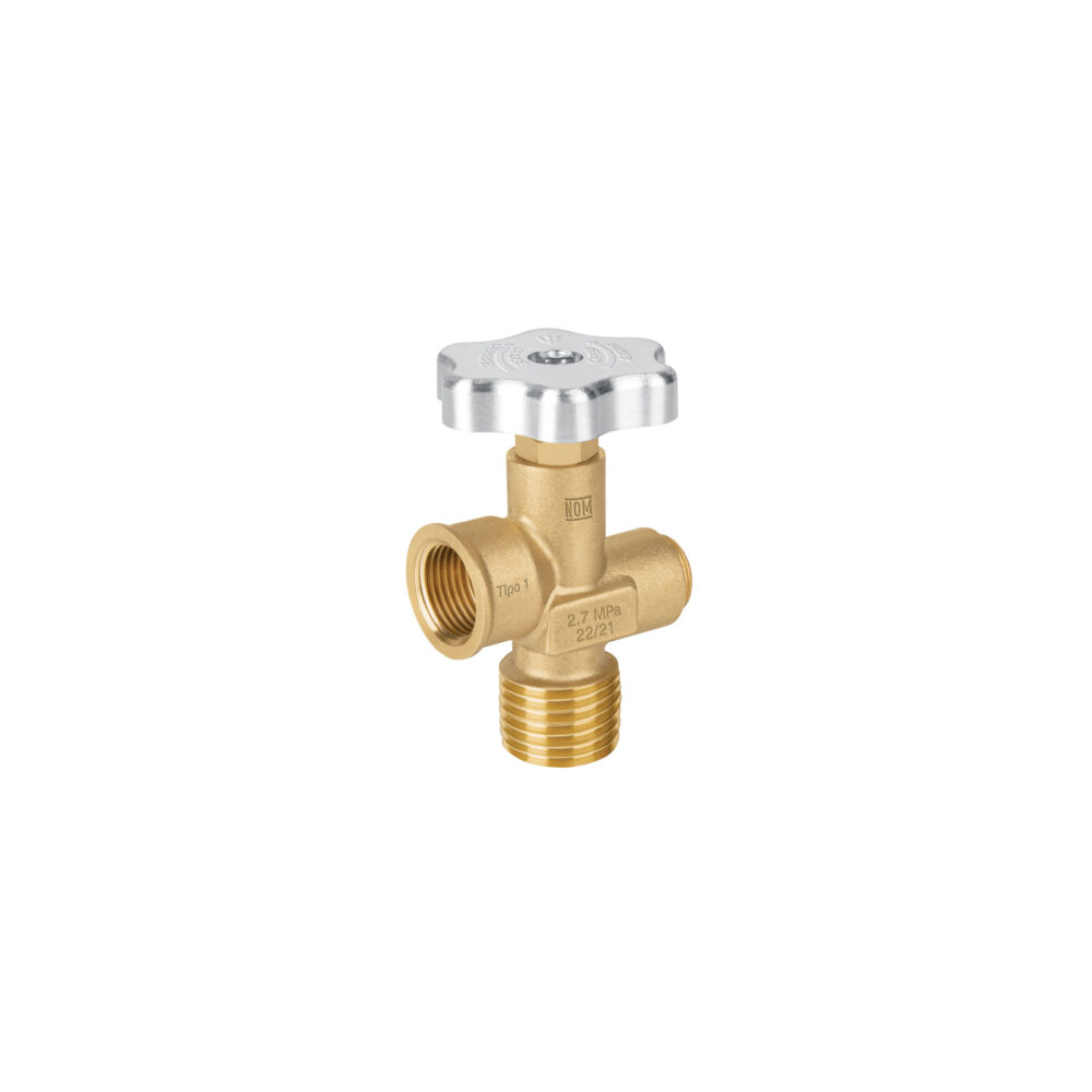 VÁLVULA PARA CILINDROS DE GAS LP HASTA 45 KG