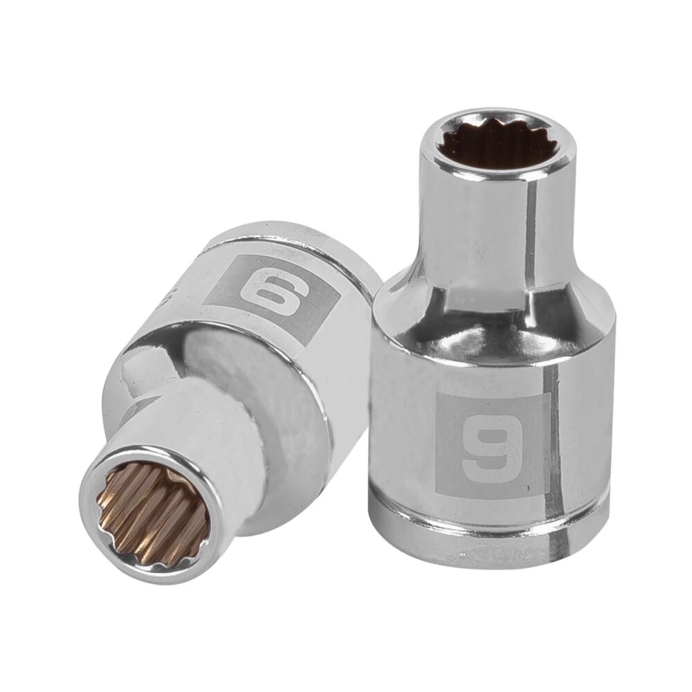 DADO DE 9 MM, 12 PUNTAS, CUADRO 1/2"