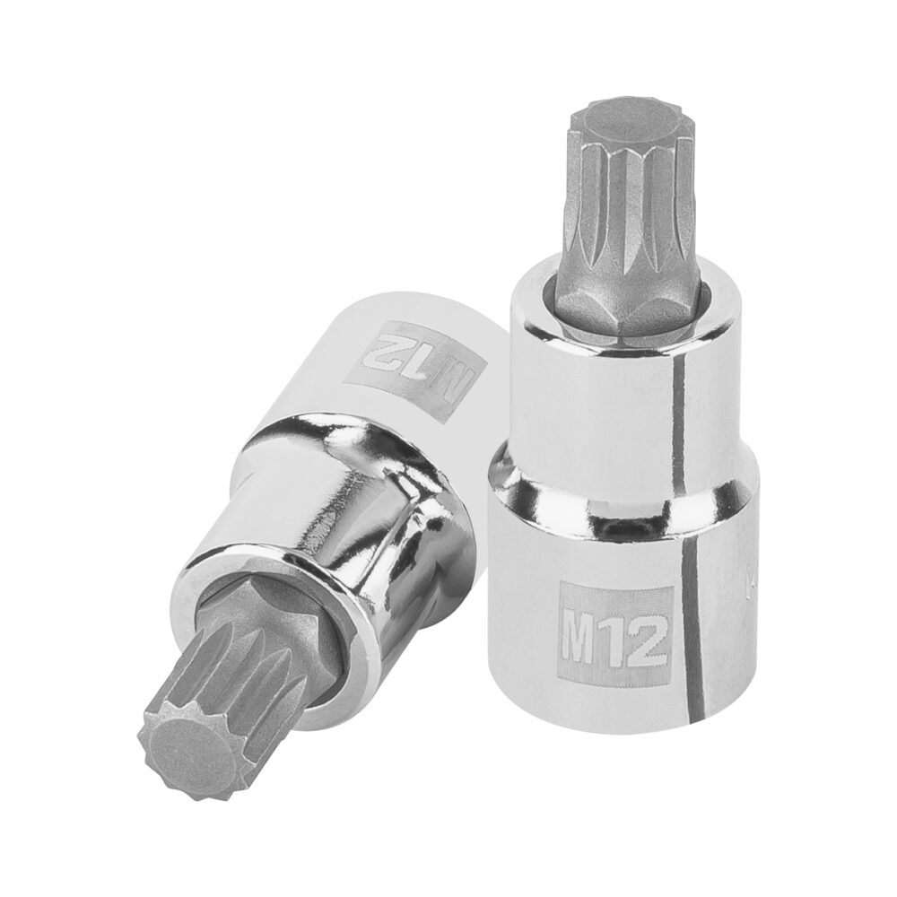 Dado punta corta bristol M12, cuadro 1/2"