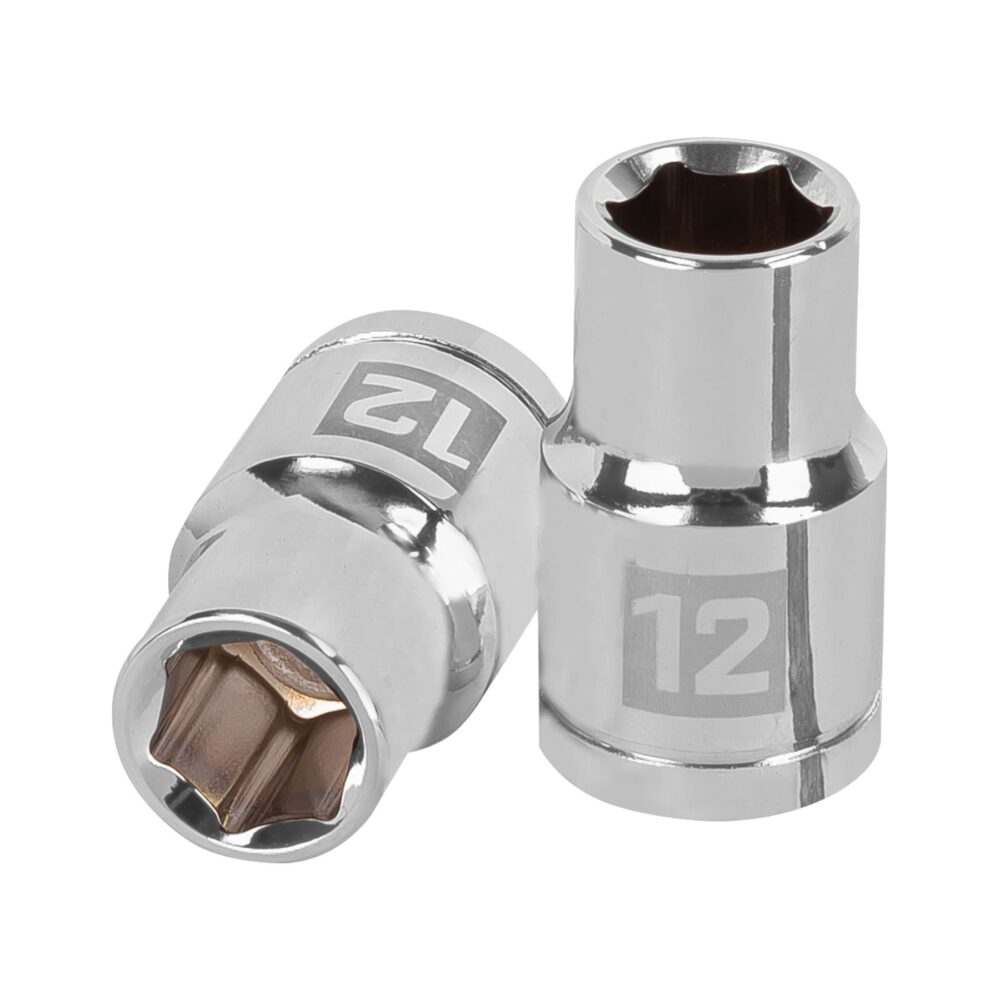 DADO DE 12 MM, 6 PUNTAS, CUADRO 1/2"