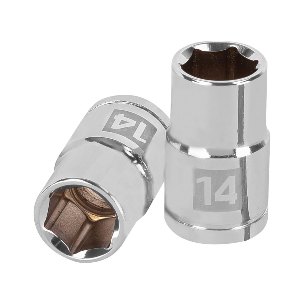 DADO DE 14 MM, 6 PUNTAS, CUADRO 1/2"