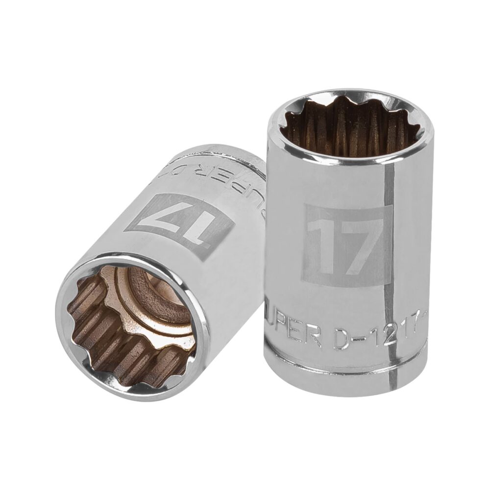 DADO DE 17 MM, 12 PUNTAS, CUADRO 1/2"