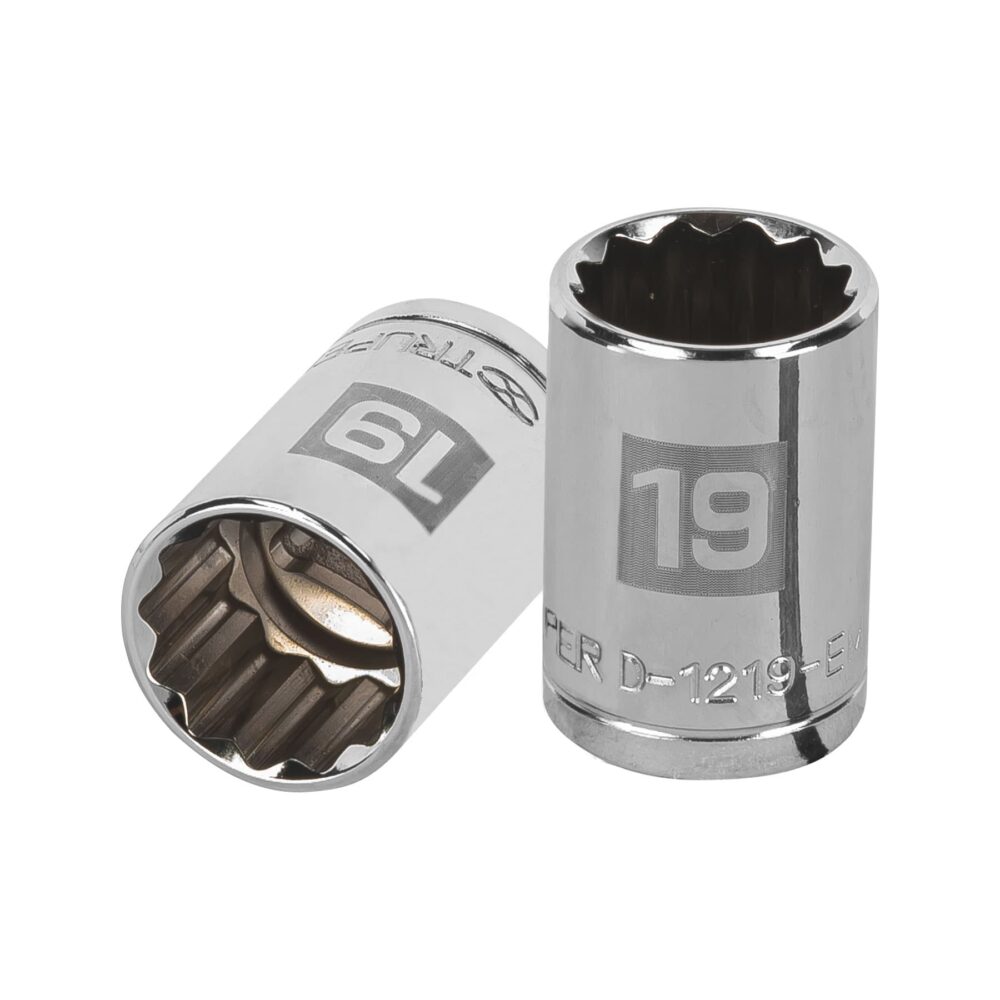 DADO DE 19 MM, 12 PUNTAS, CUADRO 1/2"