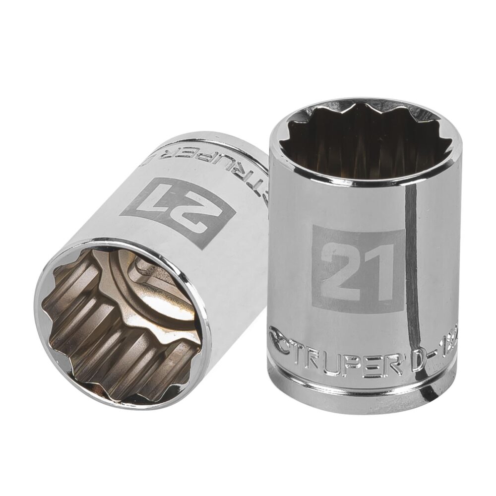 DADO DE 21 MM, 12 PUNTAS, CUADRO 1/2"