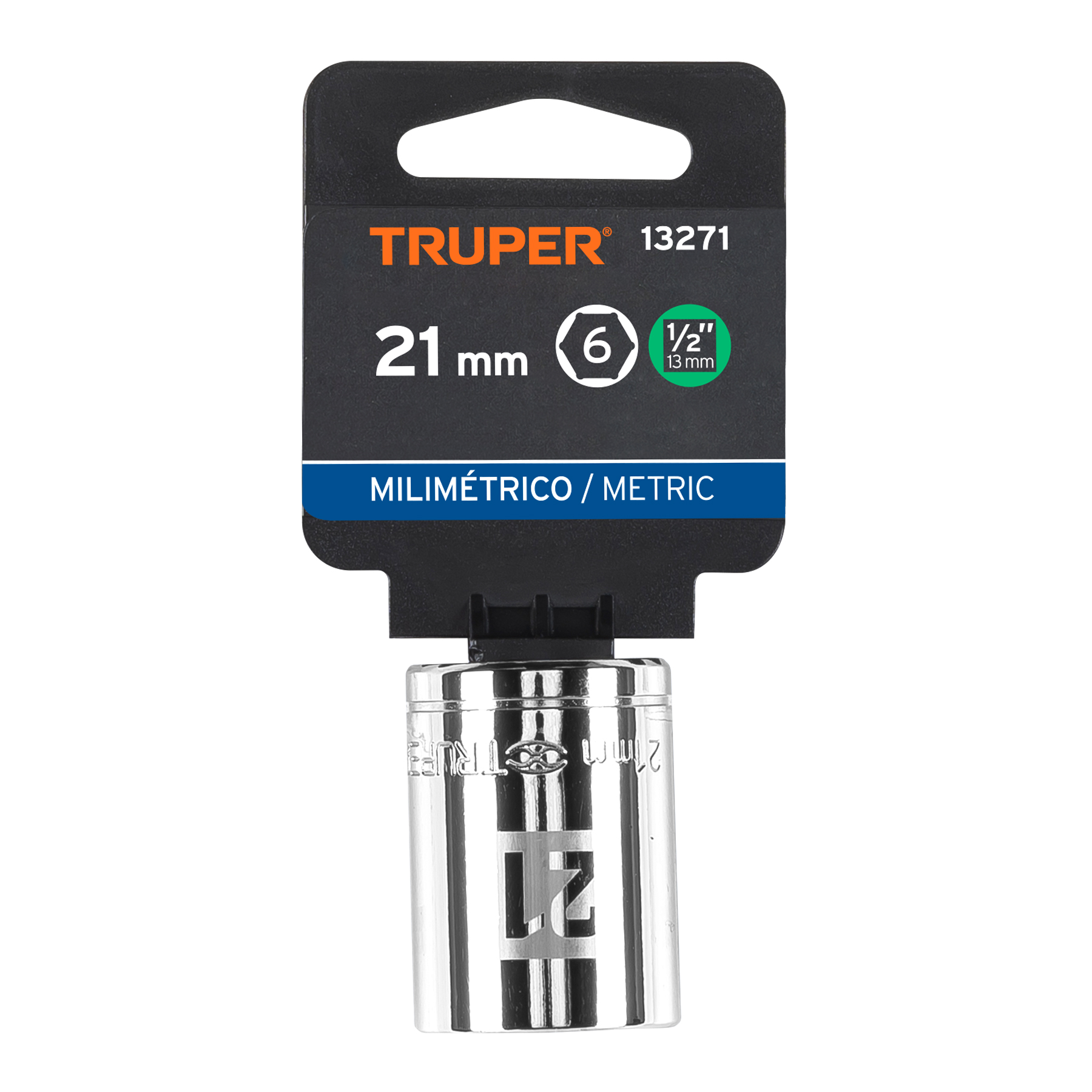 DADO DE 21 MM, 6 PUNTAS, CUADRO 1/2" - Image 2