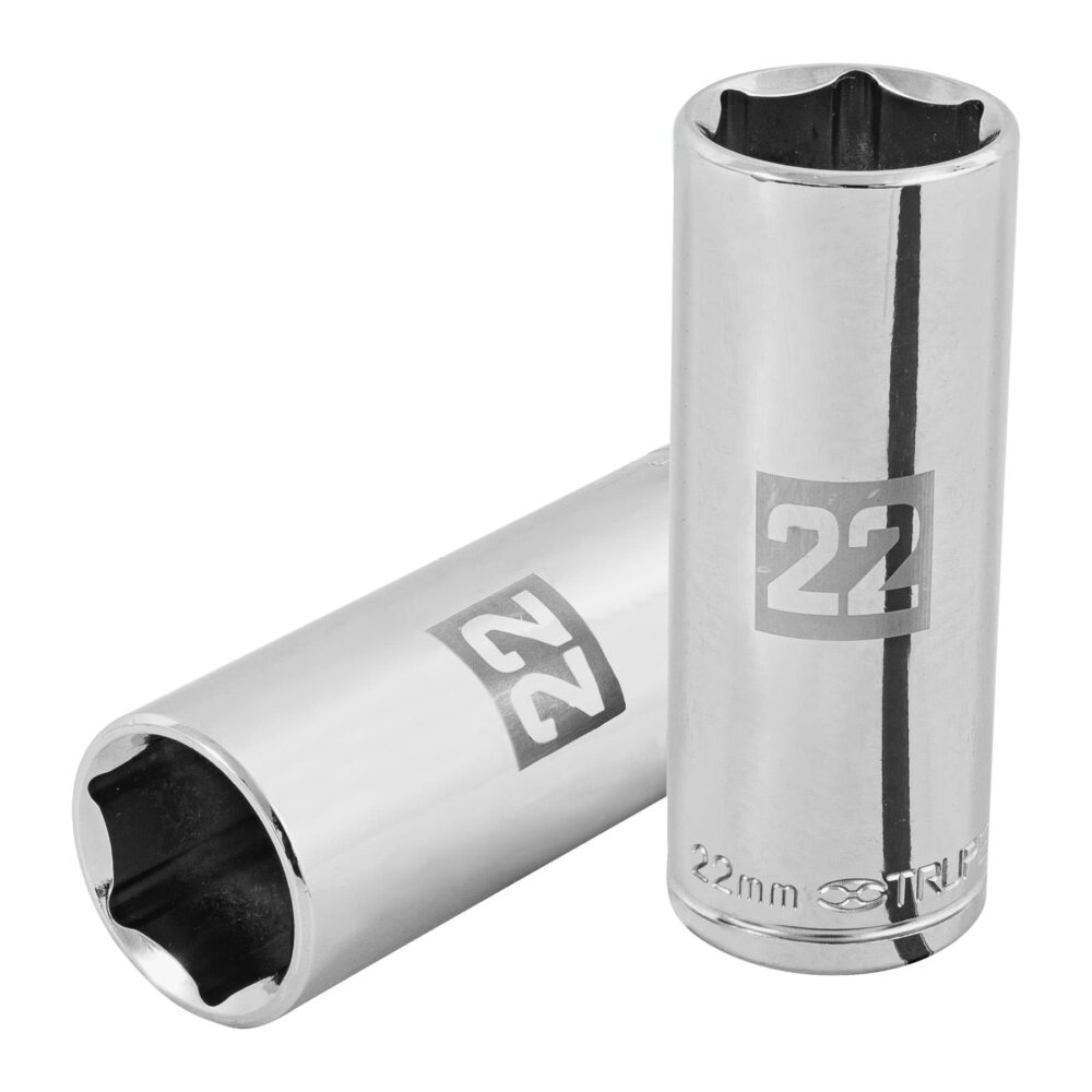 DADO LARGO DE 22 MM, 6 PUNTAS, CUADRO 1/2"