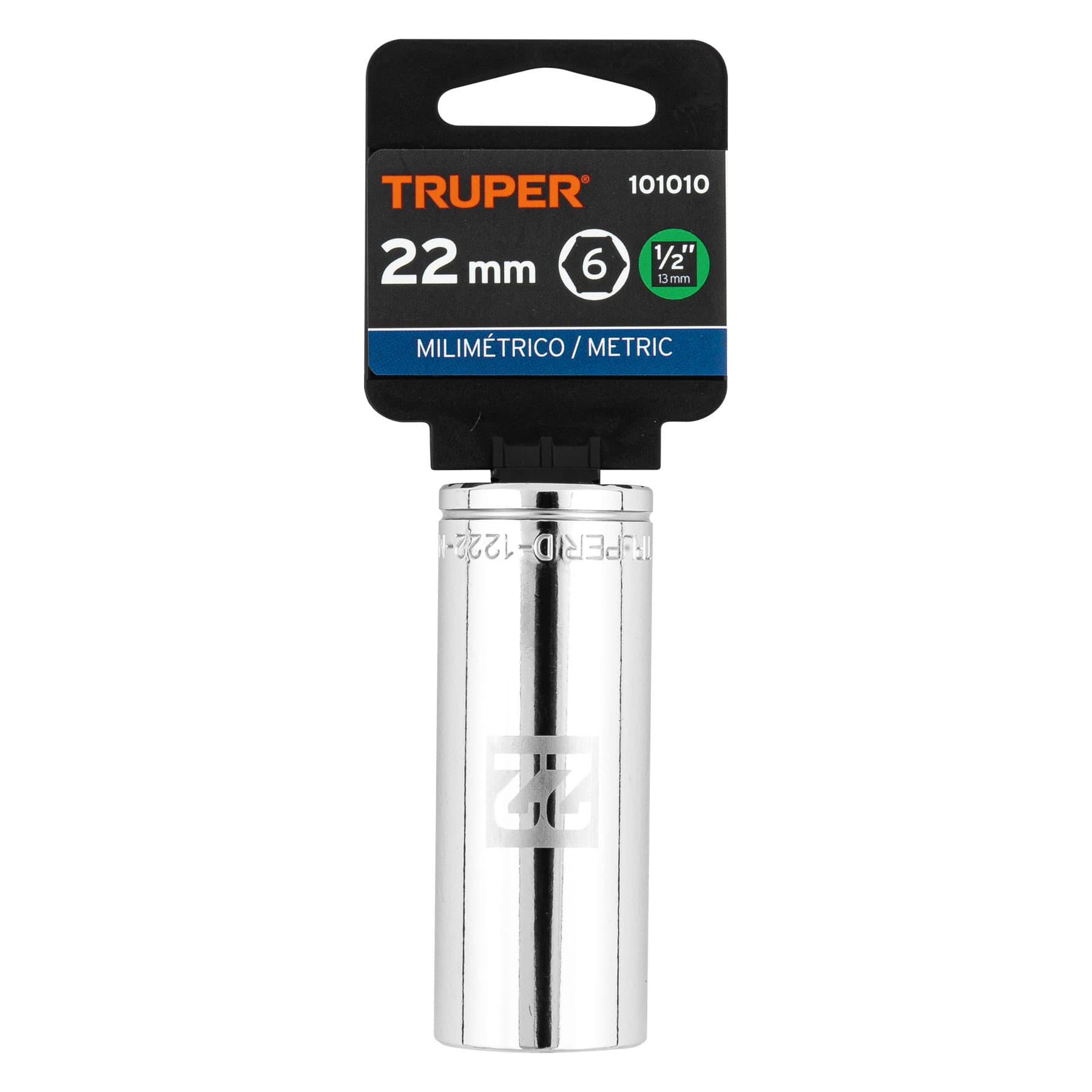 DADO LARGO DE 22 MM, 6 PUNTAS, CUADRO 1/2" - Image 2