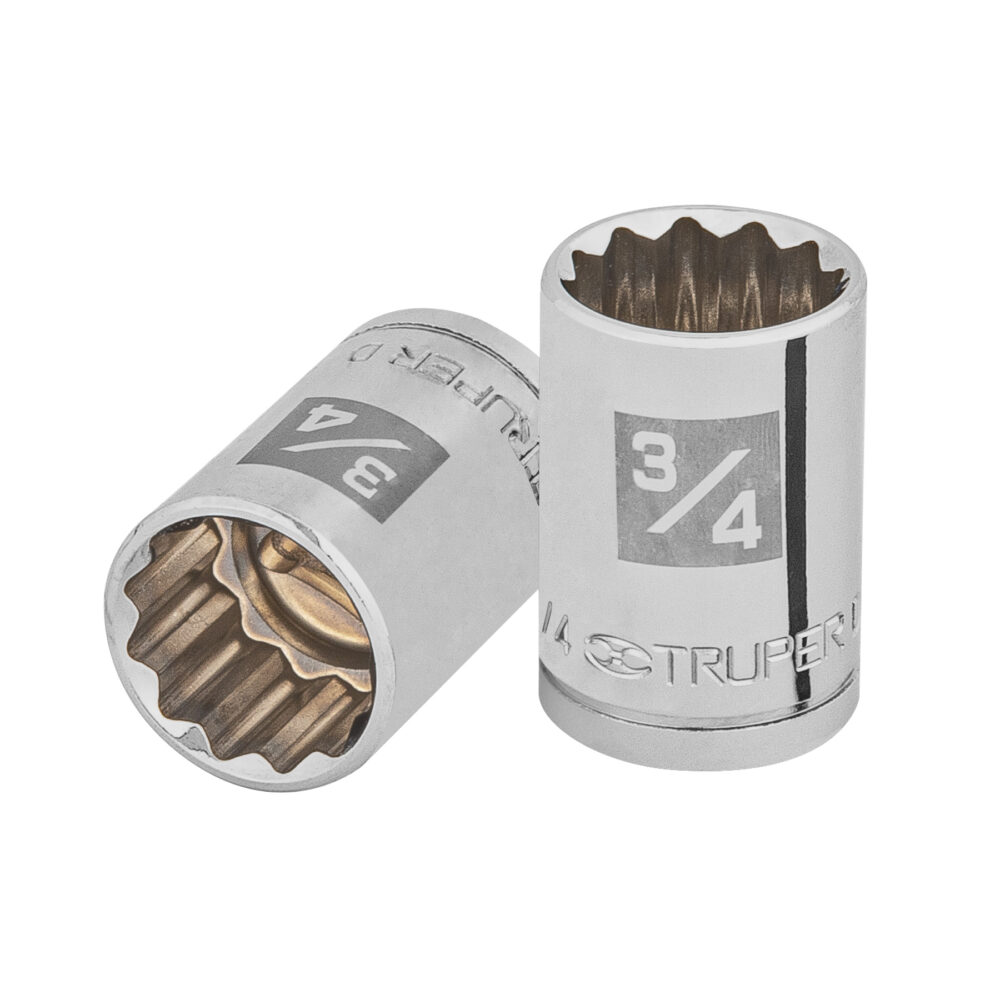 DADO DE 3/4", 12 PUNTAS, CUADRO 1/2"