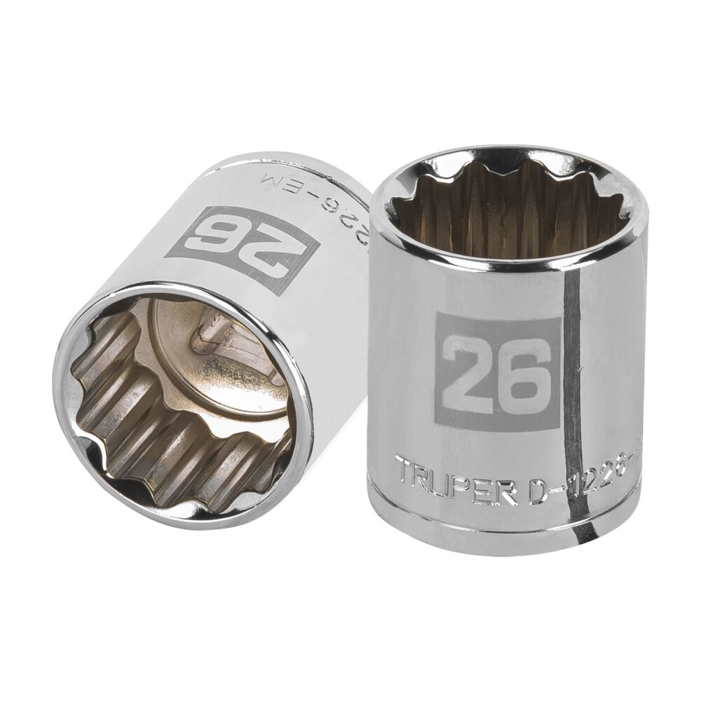 DADO DE 26 MM, 12 PUNTAS, CUADRO 1/2"