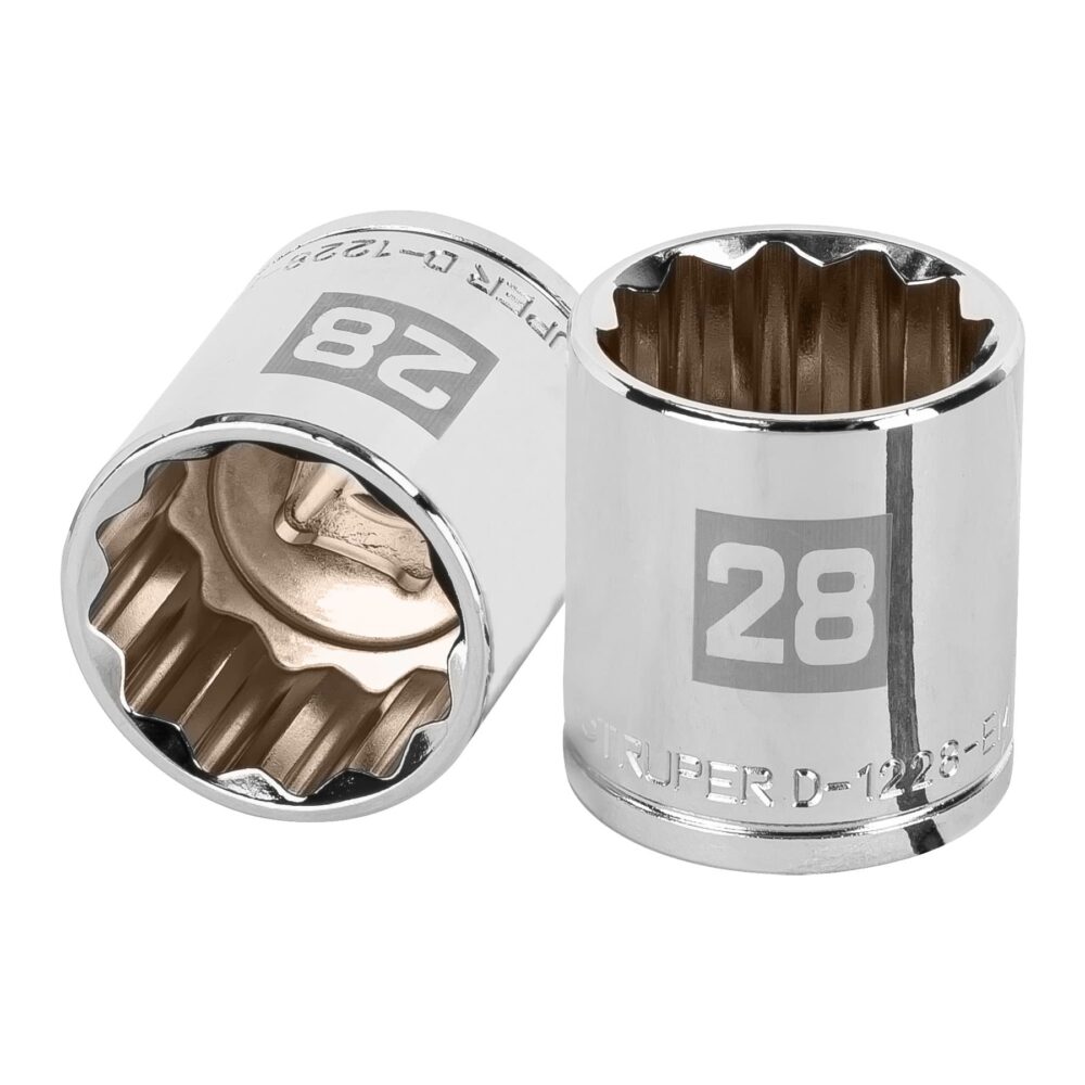 DADO DE 28 MM, 12 PUNTAS, CUADRO 1/2"