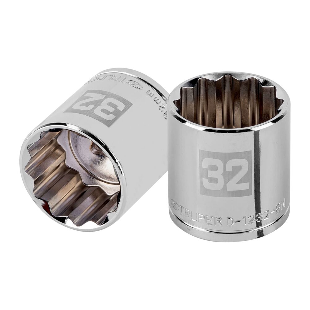 DADO DE 32 MM, 12 PUNTAS, CUADRO 1/2"