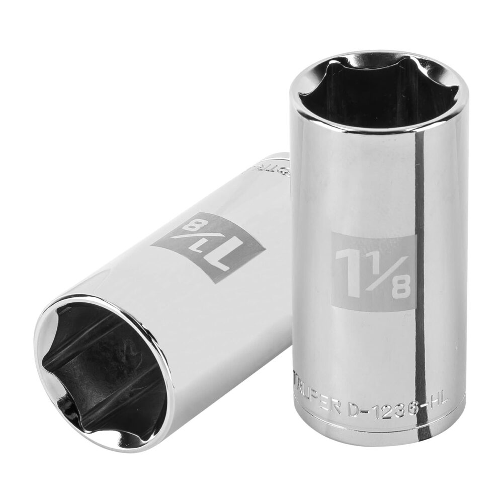 DADO LARGO DE 1-1/8", 6 PUNTAS, CUADRO 1/2"