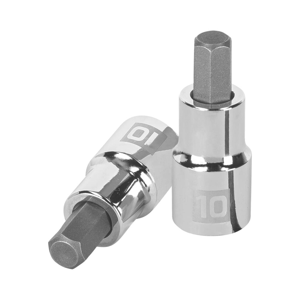 DADO PUNTA HEXAGONAL DE 10 MM, CUADRO 1/2"