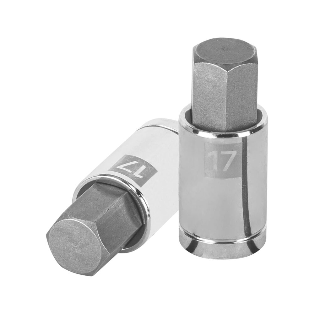 DADO PUNTA HEXAGONAL DE 17 MM, CUADRO 1/2"