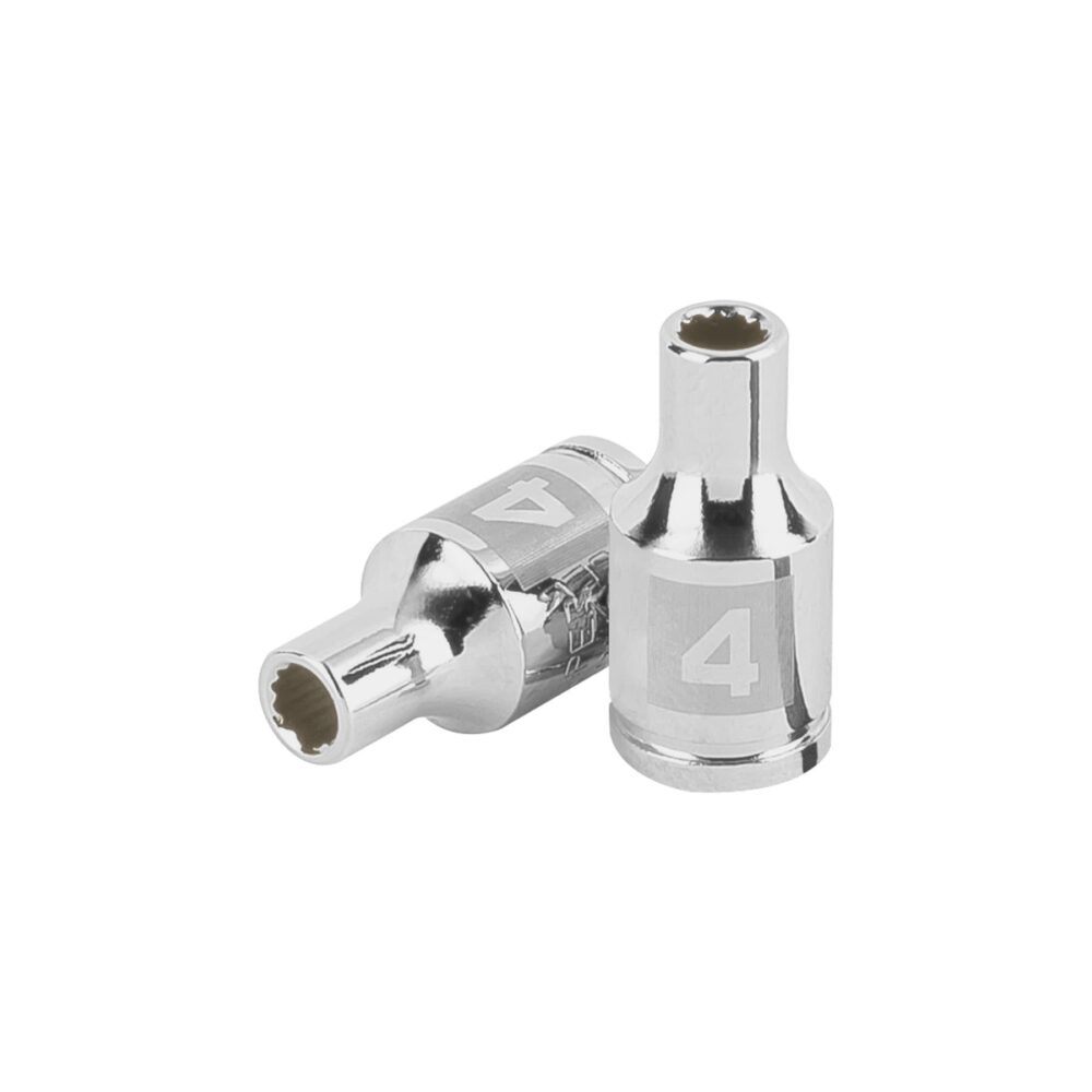 DADO DE 4 MM, 12 PUNTAS, CUADRO 1/4"