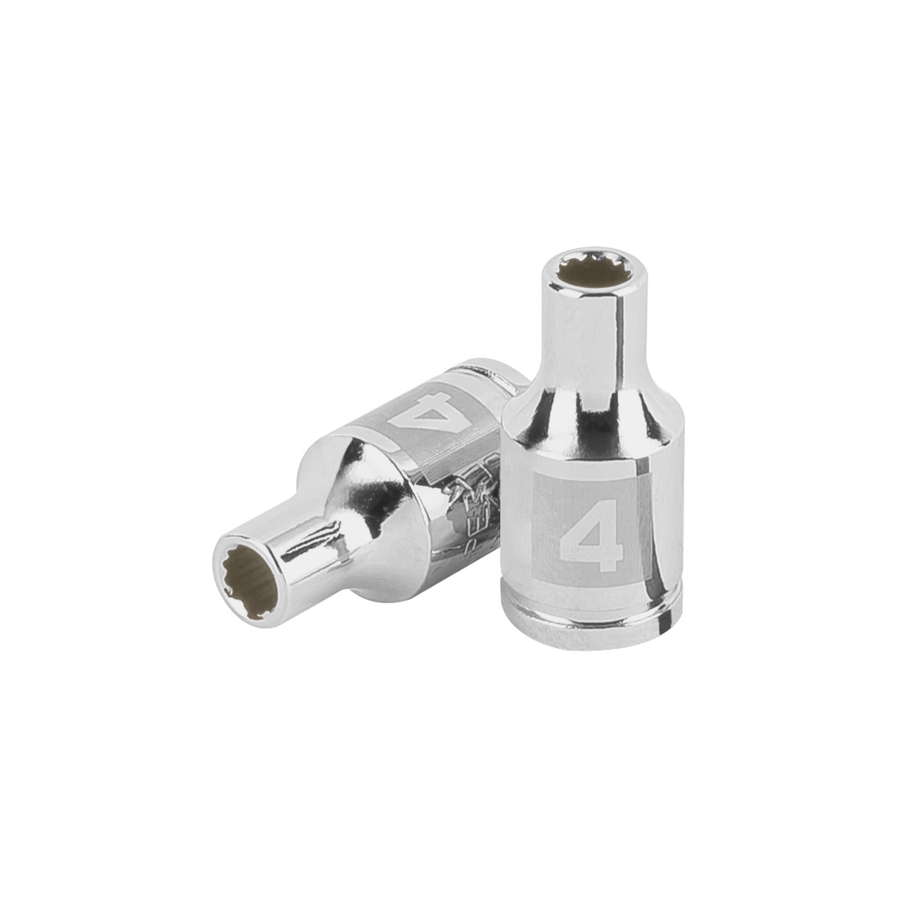 DADO DE 4 MM, 12 PUNTAS, CUADRO 1/4"