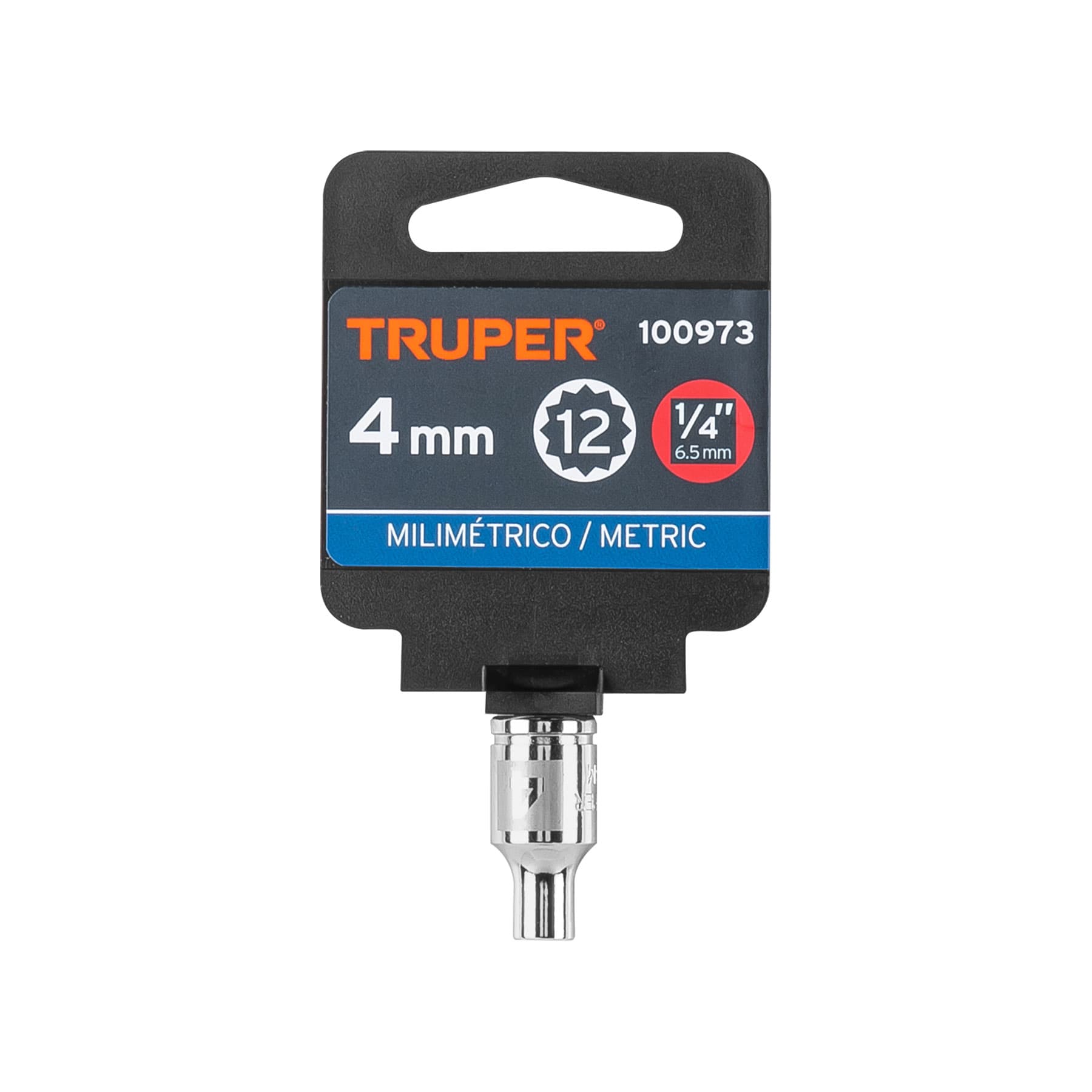 DADO DE 4 MM, 12 PUNTAS, CUADRO 1/4" - Imagen 2