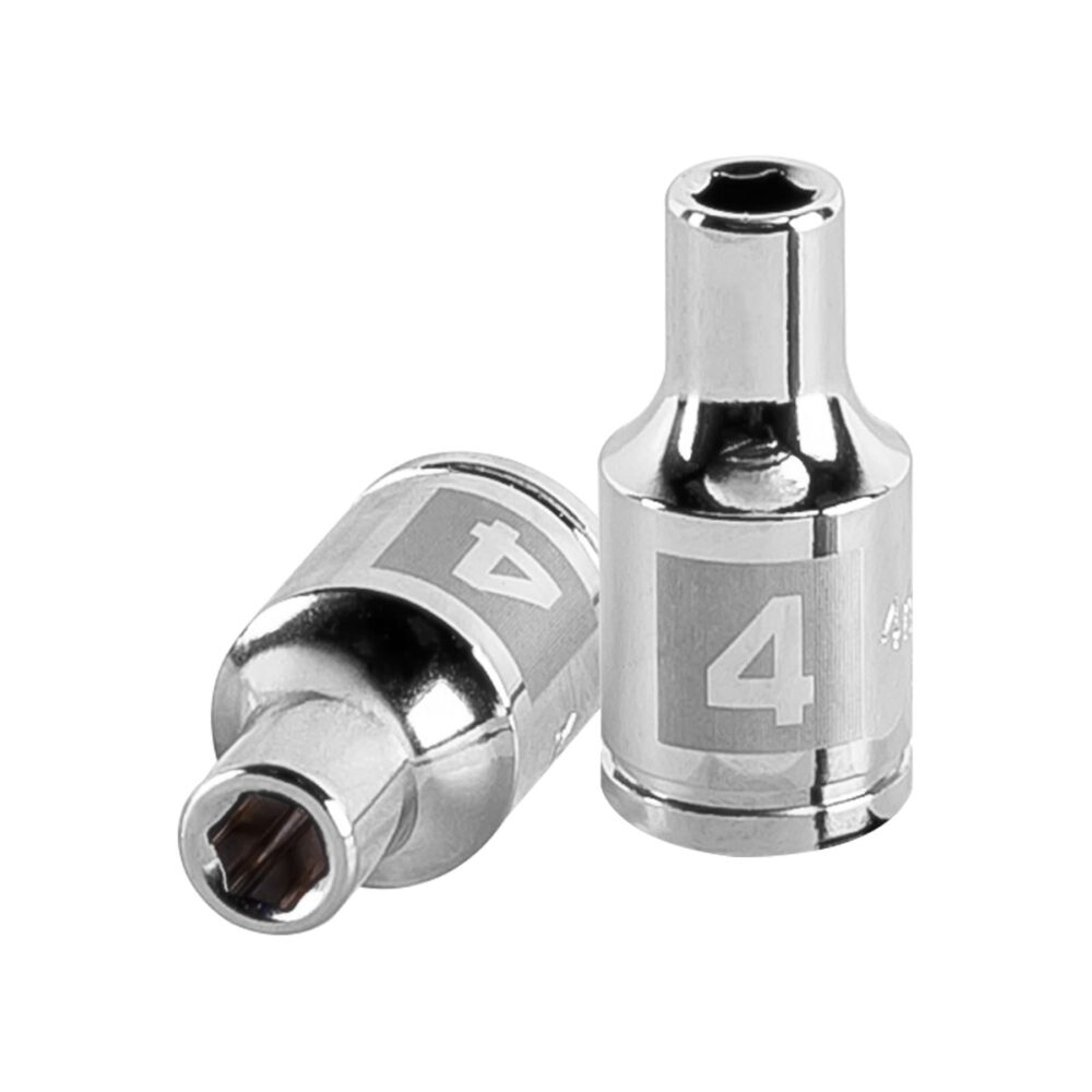 DADO DE 4 MM, 6 PUNTAS, CUADRO 1/4"