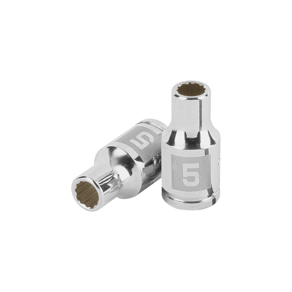 DADO DE 5 MM, 12 PUNTAS, CUADRO 1/4"