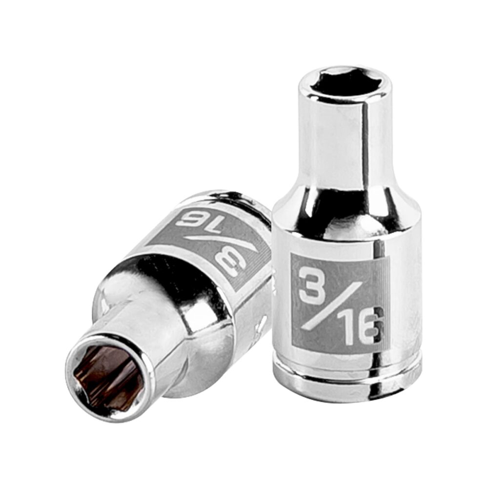 DADO DE 3/16", 6 PUNTAS, CUADRO 1/4"