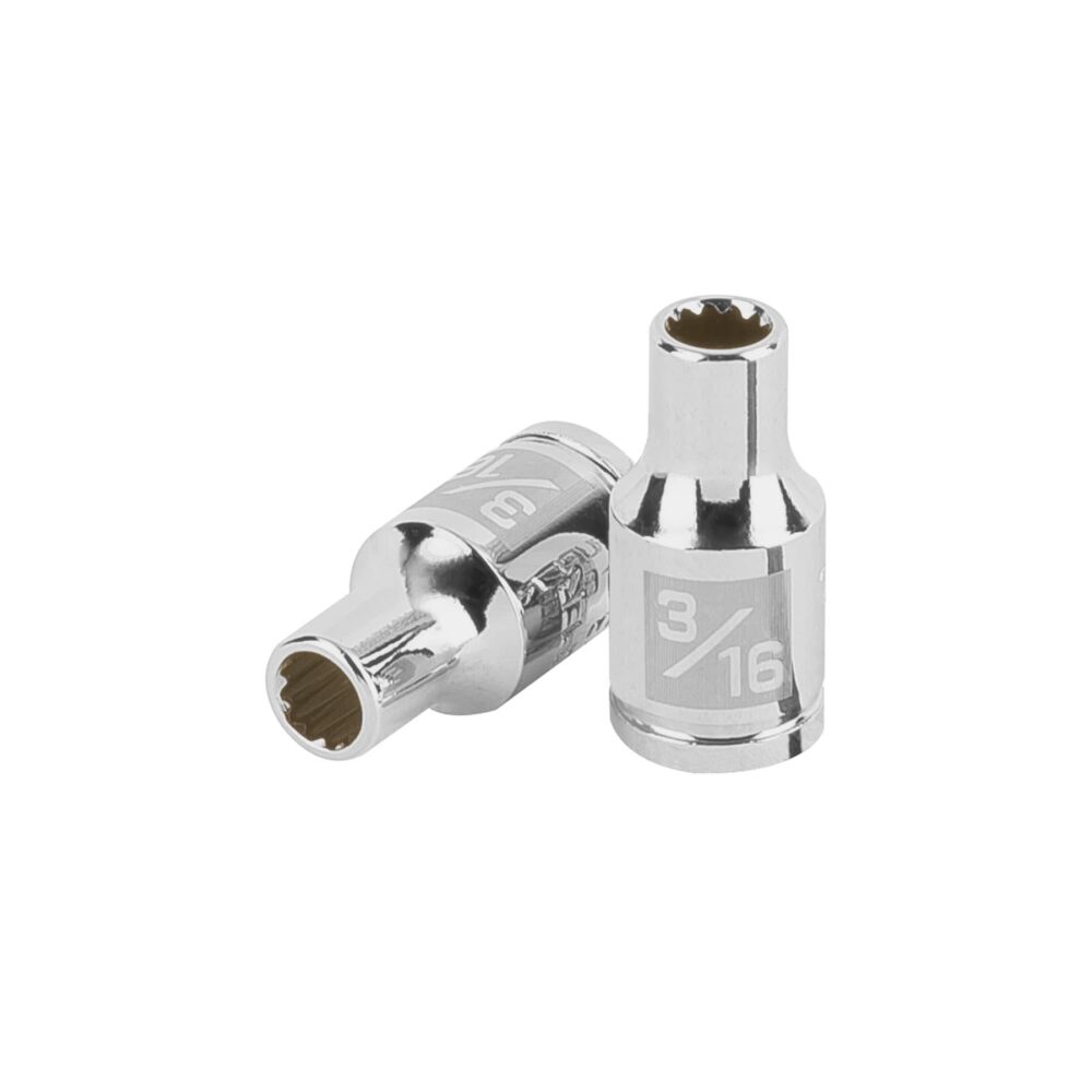DADO DE 3/16", 12 PUNTAS, CUADRO 1/4"