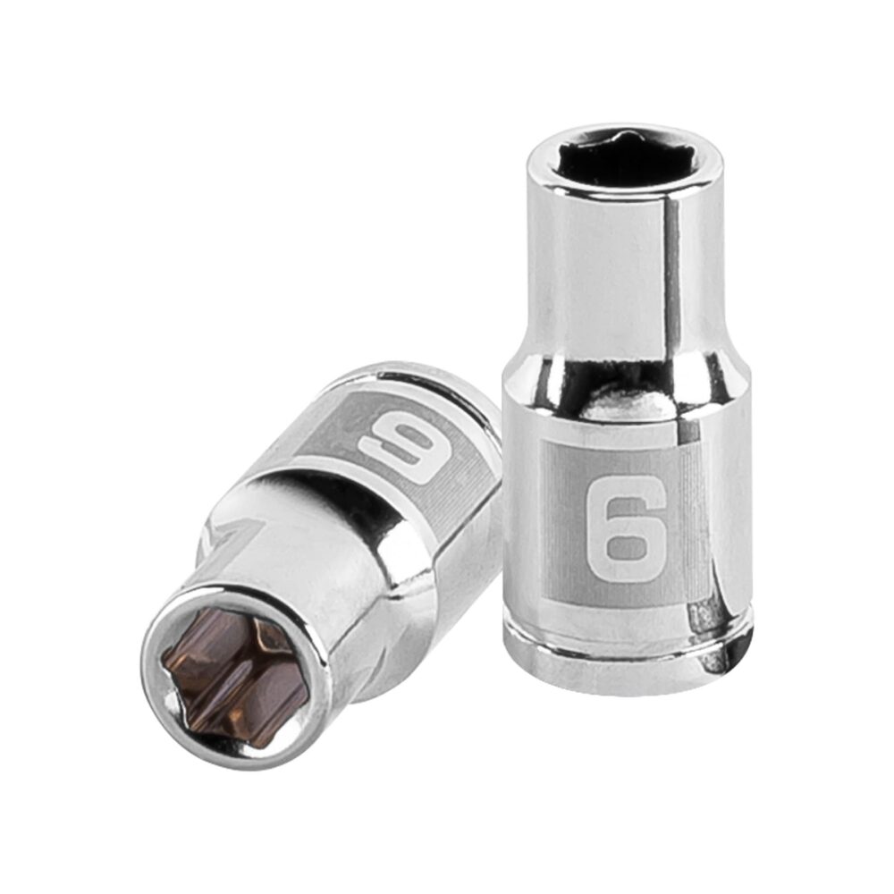 DADO DE 6 MM, 6 PUNTAS, CUADRO 1/4"