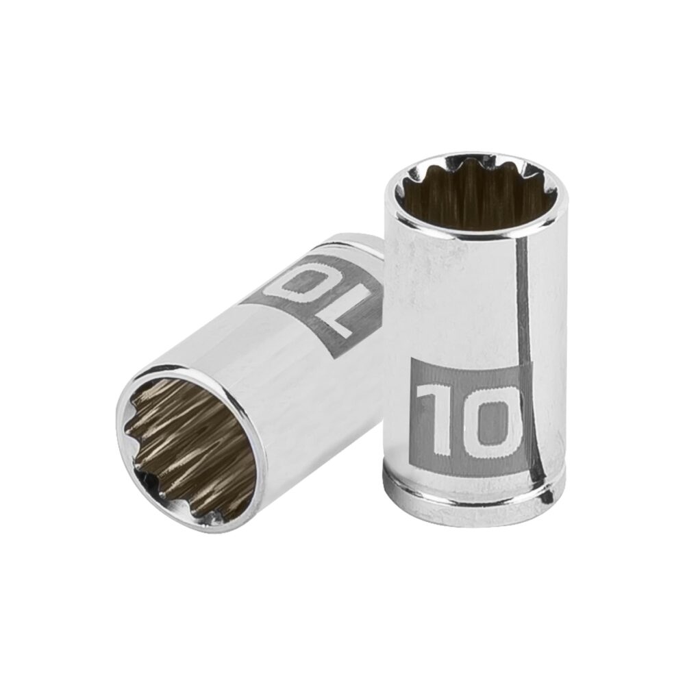 DADO DE 10 MM, 12 PUNTAS, CUADRO 1/4"