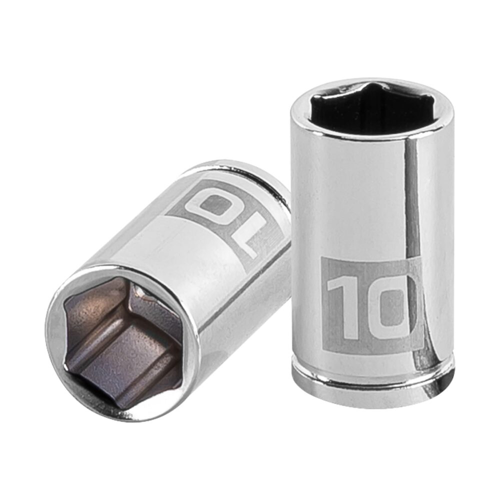 DADO DE 10 MM, 6 PUNTAS, CUADRO 1/4"