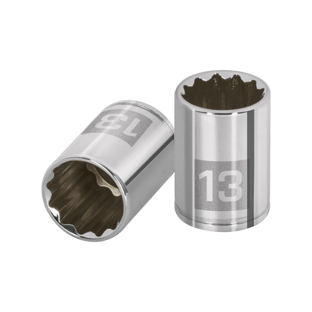 DADO DE 13 MM, 12 PUNTAS, CUADRO 1/4"
