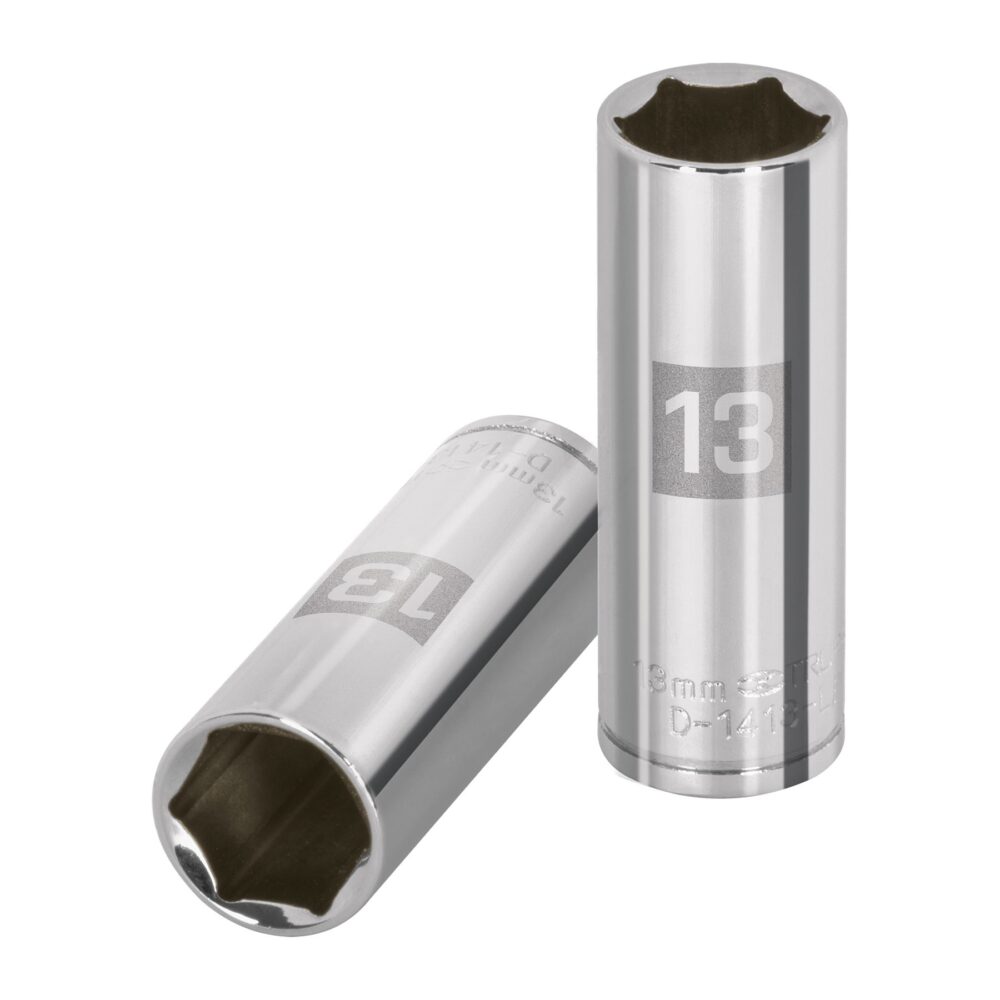 DADO LARGO DE 13 MM, 6 PUNTAS, CUADRO 1/4"