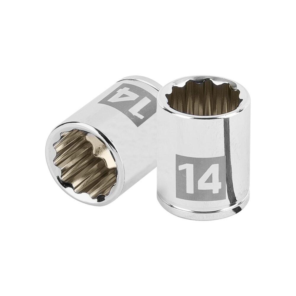 DADO DE 14 MM, 12 PUNTAS, CUADRO 1/4"