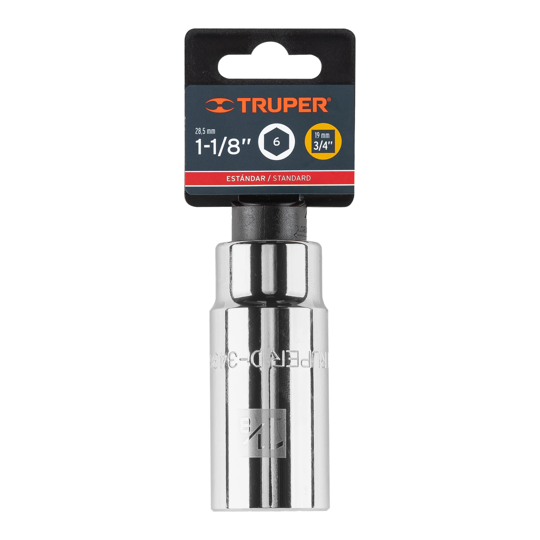 DADO LARGO DE 1-1/8", 6 PUNTAS, CUADRO 3/4" - Image 2