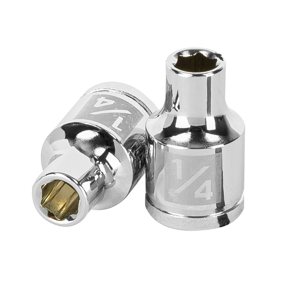 DADO DE 1/4", 6 PUNTAS, CUADRO 3/8"