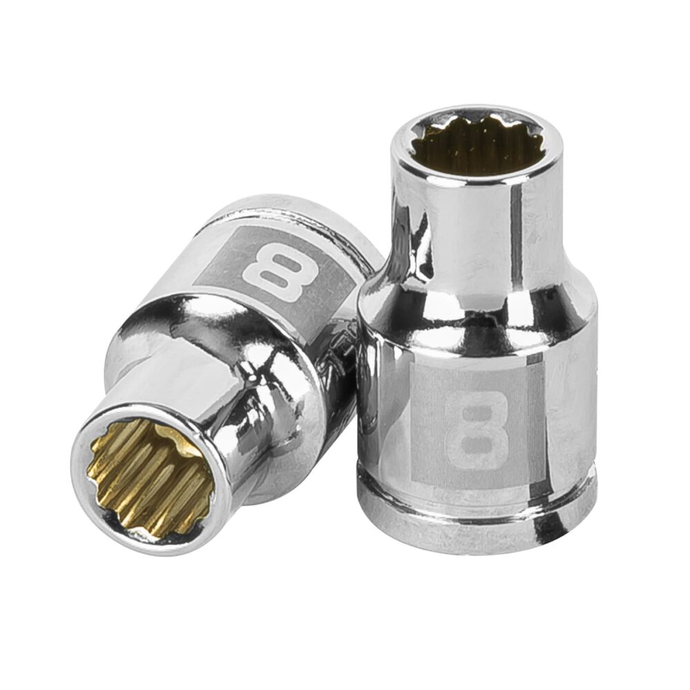 DADO DE 8 MM, 12 PUNTAS, CUADRO 3/8"