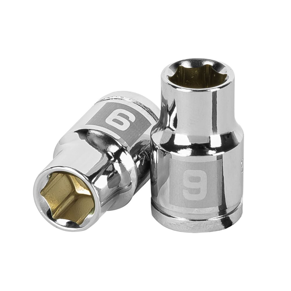 DADOS DE 6 PUNTAS, MILIMÉTRICOS, CUADRO 3/8"