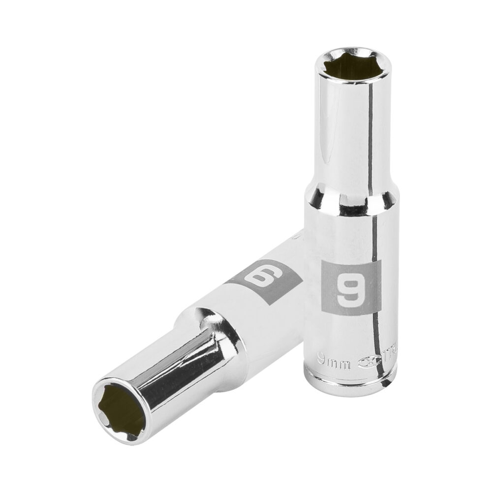 DADO LARGO DE 9 MM, 6 PUNTAS, CUADRO 3/8"