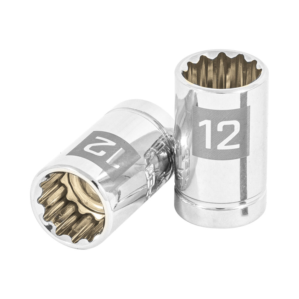 DADO DE 12 MM, 12 PUNTAS, CUADRO 3/8"