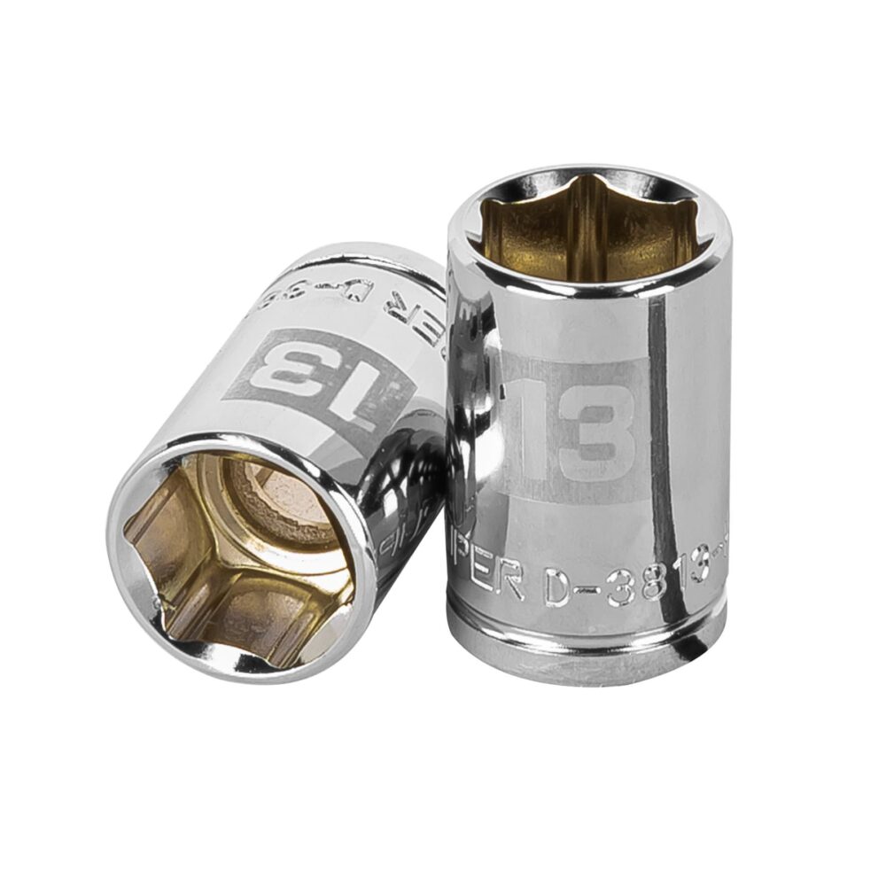 DADO DE 13 MM, 6 PUNTAS, CUADRO 3/8"