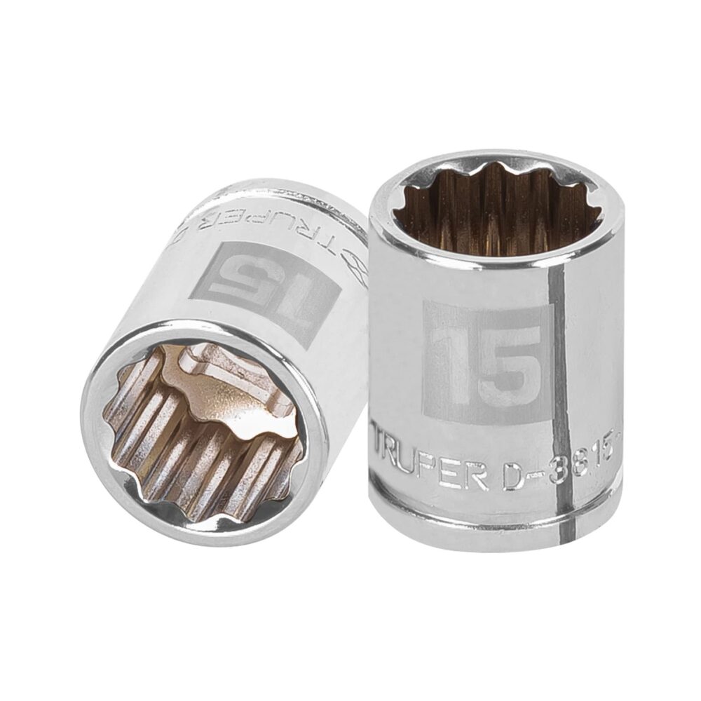 DADO DE 15 MM, 12 PUNTAS, CUADRO 3/8"