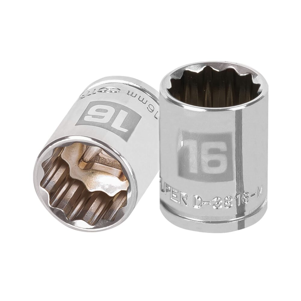 DADO DE 16 MM, 12 PUNTAS, CUADRO 3/8"