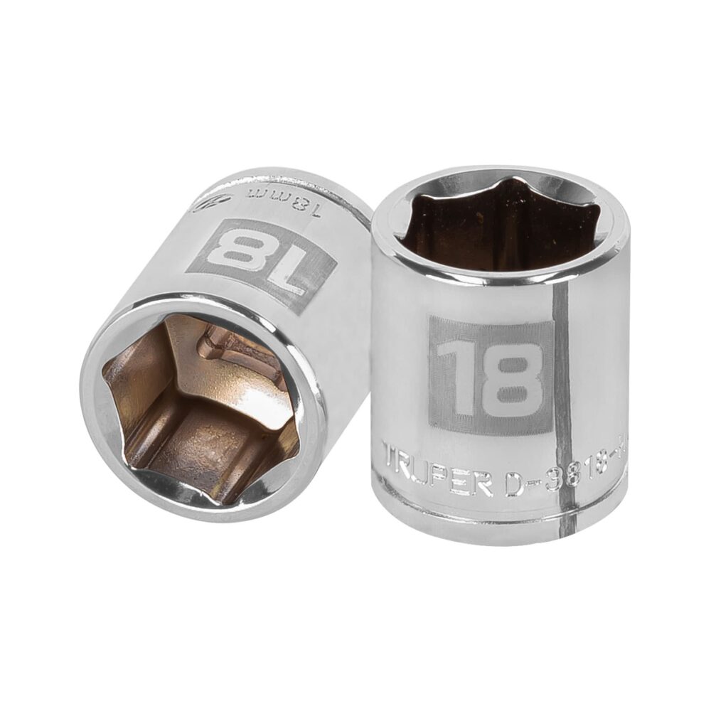 DADO DE 18 MM, 6 PUNTAS, CUADRO 3/8"