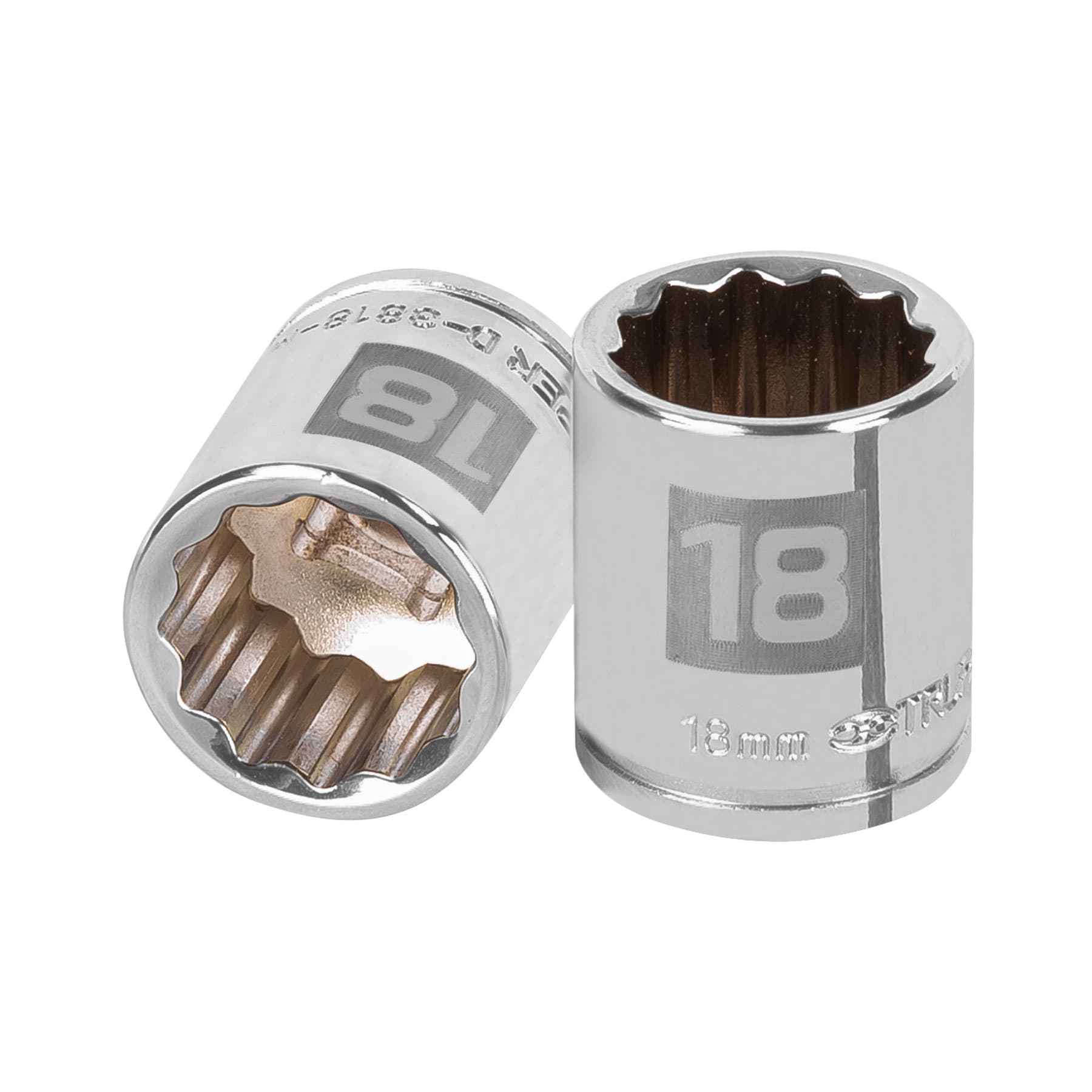 DADO DE 18 MM, 12 PUNTAS, CUADRO 3/8"
