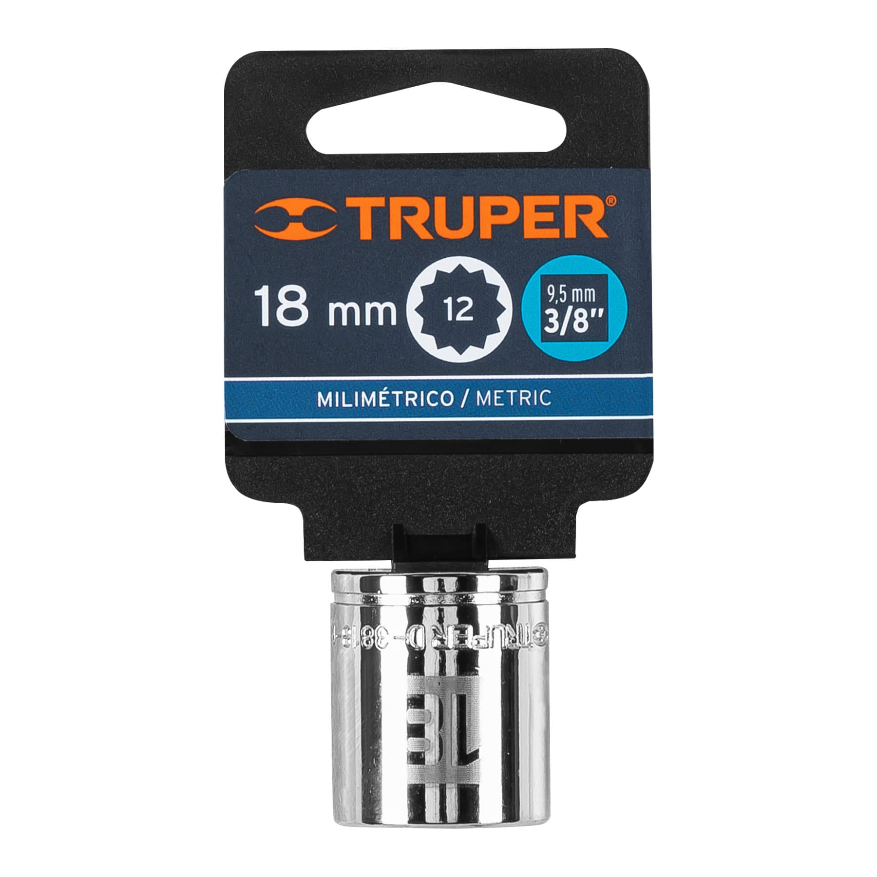 DADO DE 18 MM, 12 PUNTAS, CUADRO 3/8" - Image 2