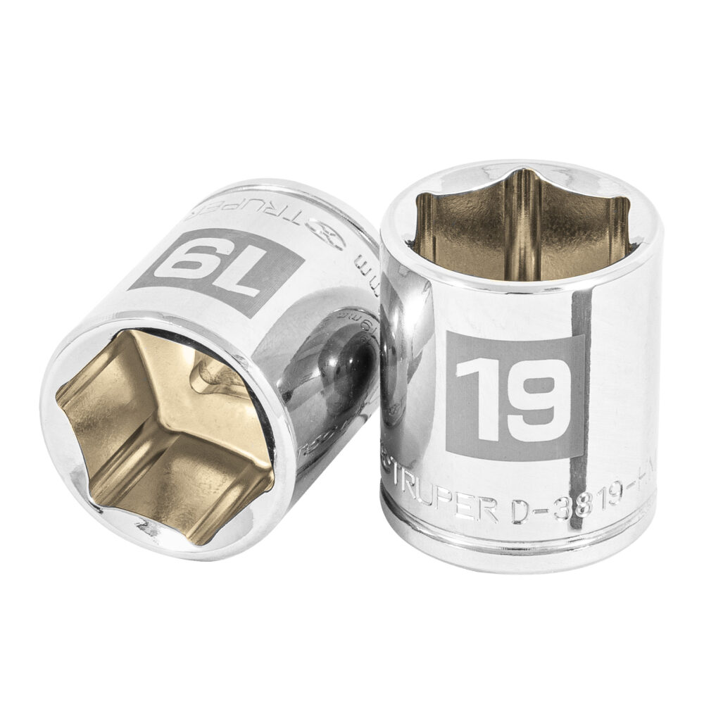 DADO DE 19 MM, 6 PUNTAS, CUADRO 3/8"